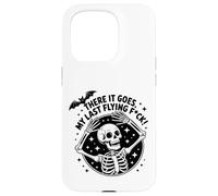 Carcasa para iPhone 15 Pro There It Goes - Arte de Logotipo Circular de Humor Esqueleto
