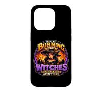 Carcasa para iPhone 15 Pro They Burning All The Witches Gothic Halloween Mujer