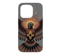 Carcasa para iPhone 15 Pro Thunderbird Nativo Americano Mitología Southwest Bird Zia