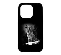 Carcasa para iPhone 15 Pro Tierra de Caza de Lobos y Fauna Silvestre del Bosque