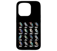 Carcasa para iPhone 15 Pro Tipos de Martín Pescador - Martín Pescador Especies Ornitología Aves