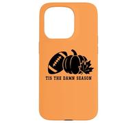 Carcasa para iPhone 15 Pro Tis The Damn Season Football Fall Touchdown Game Day Sports