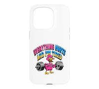 Carcasa para iPhone 15 Pro Todo me Duele, Estoy Cansado, Divertido Pato de Gimnasio