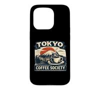 Carcasa para iPhone 15 Pro Tokyo Coffee Club Café Japonés Amante Café Retro