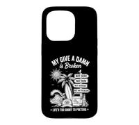 Carcasa para iPhone 15 Pro Too Old to Care Boomer Club, diseño Retro de Estilo Playero
