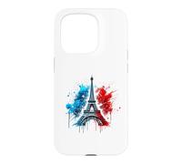 Carcasa para iPhone 15 Pro Torre Eiffel: Icono de París Revisitado en Clave Street Art