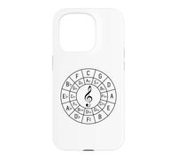 Carcasa para iPhone 15 Pro Treble Clef Circle of Fifths - Camiseta de Regalo para músico