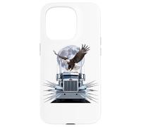 Carcasa para iPhone 15 Pro Truck Driver Trucker Camiseta Hombre Papá Big Rig American