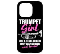 Carcasa para iPhone 15 Pro Trumpet Girl Trompetista Trompeta Trompeta