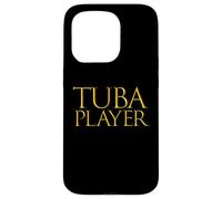 Carcasa para iPhone 15 Pro Tuba Player Musician Obscure Rhythm Instrument Tuba Musician