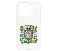 Carcasa para iPhone 15 Pro Turno Nocturno Guerrero Café Energía Mentalidad