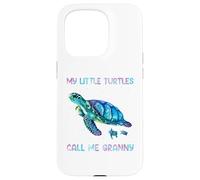 Carcasa para iPhone 15 Pro Turtle Watercolor Sea Ocean My Turtles Call Me Granny
