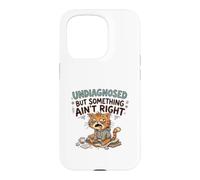 Carcasa para iPhone 15 Pro Undiagnosed But Something Ain't Right Grumpy Funny Cat