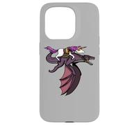Carcasa para iPhone 15 Pro Unicornio Monta Dragón Divertido Fantasía Mítico Niños Niñas