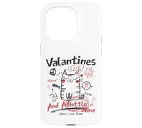 Carcasa para iPhone 15 Pro Valentines Is A Cat and A Bottle of Wine Cause I Love Them