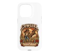 Carcasa para iPhone 15 Pro Vaquera Criada sobre Polvo y diseño de determinación Grit Tough