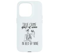 Carcasa para iPhone 15 Pro Verdadero Crime Copa DE Vino EN LA Cama por Nueve Esqueleto Fan Meme