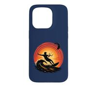 Carcasa para iPhone 15 Pro Viento Infinito y energía oceánica Kitesurf Atardecer