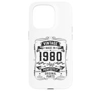 Carcasa para iPhone 15 Pro Vintage 1980 46yr 46th Birthday Gifts for Men 46 Years Old
