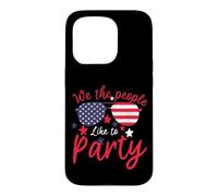 Carcasa para iPhone 15 Pro Vintage American Flag 4th July We The People Like To Party
