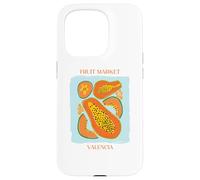 Carcasa para iPhone 15 Pro Vintage Fruit Papaya Flower Botanical Cottagecore Fruit