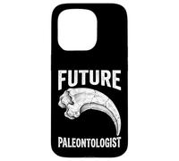 Carcasa para iPhone 15 Pro Vintage Futuro Paleontólogo Velociraptor Garra Fósil