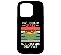 Carcasa para iPhone 15 Pro Vintage Piensan Que Estoy Loco Pero Me Gusta Bravas Lover