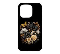 Carcasa para iPhone 15 Pro Vintage Pressed Flowers Butterflies Floral Boho Wildflowers