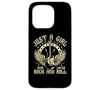 Carcasa para iPhone 15 Pro Vintage Retro Style Playing Music Guitar Forever Rock N Roll
