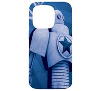 Carcasa para iPhone 15 Pro Vintage soviético URSS CCCP Rusia, Retro Robot Aquarell Gift
