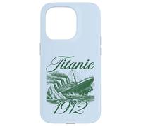 Carcasa para iPhone 15 Pro Vintage Titanic Ship 1912 Historia marítima