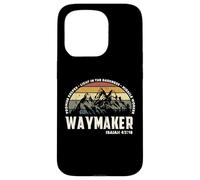 Carcasa para iPhone 15 Pro Vintage Waymaker Promise Keeper Miracle Worker Christian