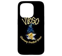 Carcasa para iPhone 15 Pro Virgo Zodiac Gnomo Astrología Diseño Celestial
