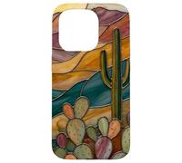 Carcasa para iPhone 15 Pro Vitral Cactus Artful Trendy