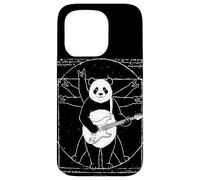 Carcasa para iPhone 15 Pro Vitruvian Rock Panda, Leonard da Vinci, Arte, Music, diversión