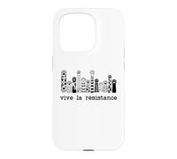 Carcasa para iPhone 15 Pro Vive La Resistance Protest Sign,Resist Cat Paw Womens Rights