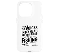 Carcasa para iPhone 15 Pro Voces en mi Cabeza me Dicen Que Vaya a Pescar