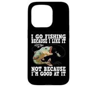 Carcasa para iPhone 15 Pro Voy a Pescar Porque me Gusta, Pesca Divertida
