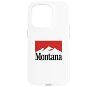 Carcasa para iPhone 15 Pro Washington Mountain Graphic Rojo/Blanco Retro Vintage Syle