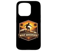 Carcasa para iPhone 15 Pro Wave Whisperer Vintage Surfer Diciendo Retro Surfing Cita Mar