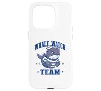 Carcasa para iPhone 15 Pro Whale Watch Team Watching Crew Sports Mascot Sailor