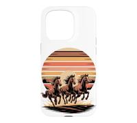Carcasa para iPhone 15 Pro Wild Horses Running Free Equestrian Horse Lover