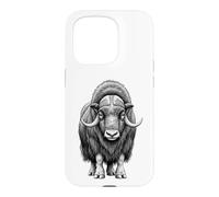 Carcasa para iPhone 15 Pro Wild Musk Buey Amante Ártico Vida Silvestre Naturaleza Arte