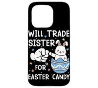 Carcasa para iPhone 15 Pro Will Trade Sister por Dulces de Pascua Lindo Huevo de Conejito