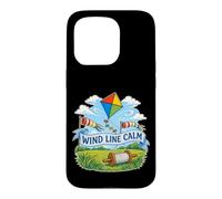 Carcasa para iPhone 15 Pro Wind Line Calm Cometa Carrete Viento