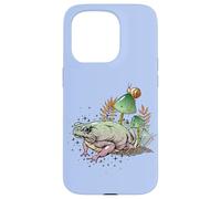 Carcasa para iPhone 15 Pro Womens Girls Cottagecore Magical Frog Toad Snail Goblincore
