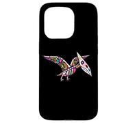 Carcasa para iPhone 15 Pro Womens Girls Sugar Skull Muertos Pterodactyl Pterosaur Lover