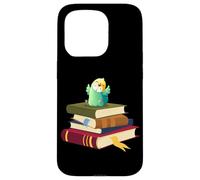 Carcasa para iPhone 15 Pro Womens Kids Girls Reading Books Happy Parakeet Lover