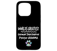 Carcasa para iPhone 15 Pro Worlds Greatest German Puntero de Pelo Corto Abuela Perro Pata