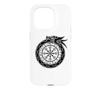 Carcasa para iPhone 15 Pro Yelmo nórdico de Ouroboros del asombro